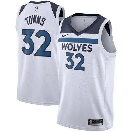 Karl Anthony Towns Minnesota Timberwolves white jersey