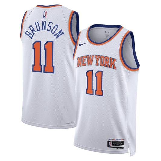 Jalen Brunson New York Knicks white jersey