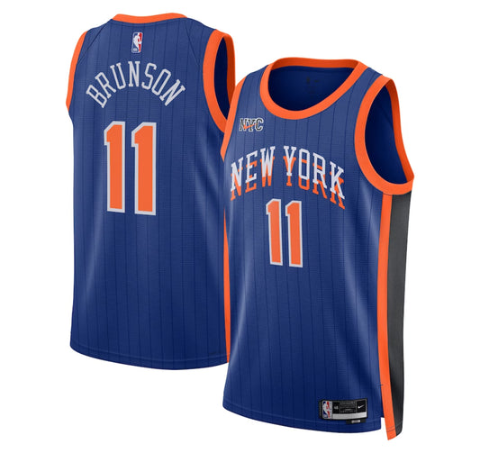 Jalen Brunson New York Knicks 2023-24 city edition jersey