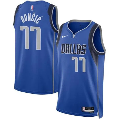 Luka Doncić Dallas Mavericks light blue jersey