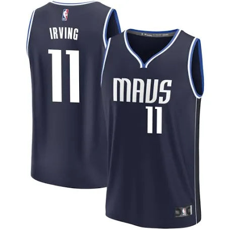 Kyrie Irving Dallas Mavericks dark blue jersey