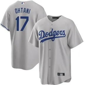 Shohei Ohtani Los Angeles Dodgers gray jersey