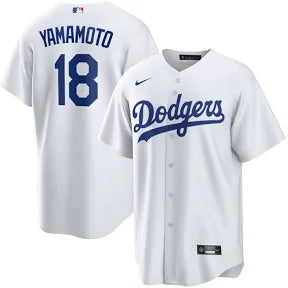 Yoshinobu Yamamoto Los Angeles Dodgers white jersey