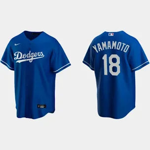 Yoshinobu Yamamoto Los Angeles Dodgers blue jersey