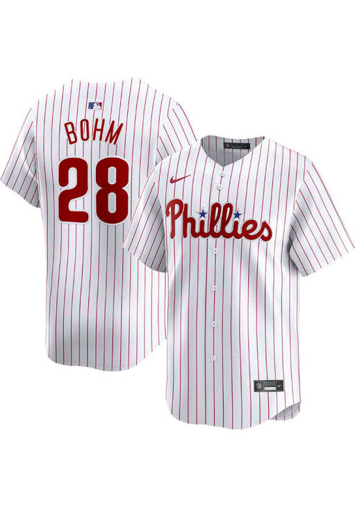 Alec Bohm Philadelphia Phillies home white jersey