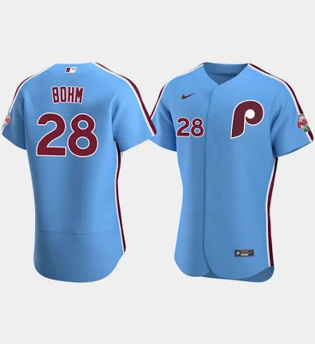 Alec Bohm Philadelphia Phillies powder blue jersey