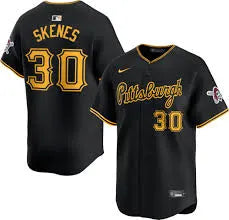 Paul Skenes Pittsburgh Pirates black alternate jersey