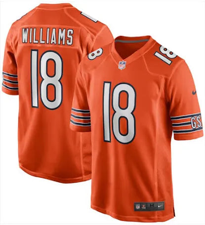 Caleb Williams Chicago Bears orangejersey