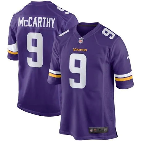 JJ McCarthy Minnesota Vikings purple jersey