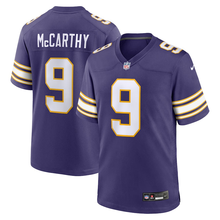 JJ McCarthy Minnesota Vikings retro jersey