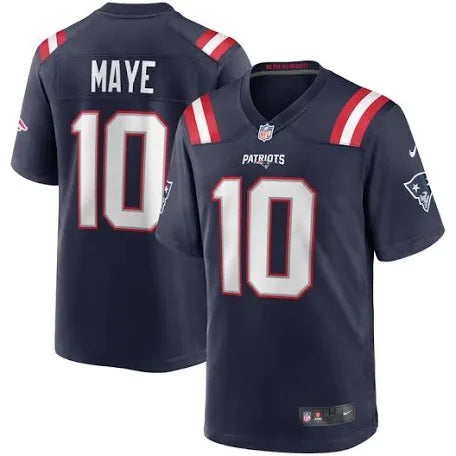 Drake Maye New England Patriots blue jersey