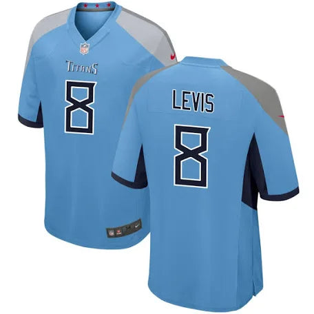 Will Levis Tennessee Titans light blue jersey