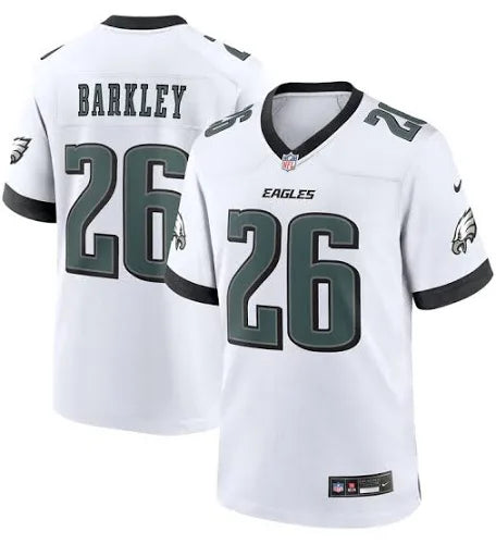 Saquon Barkley Philadelphia Eagles white jersey