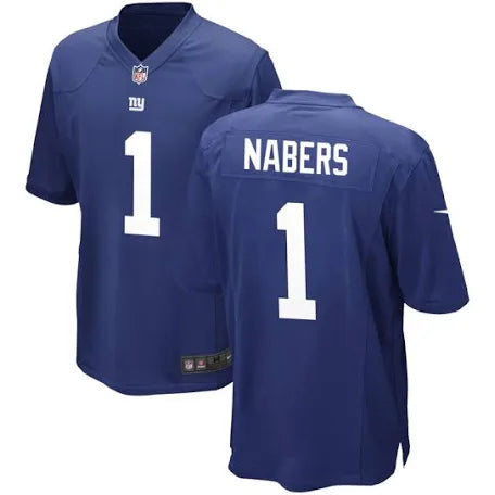 Malik Nabers New York Giants blue jersey