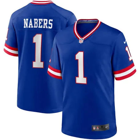 Malik Nabers New York Giants retro jersey