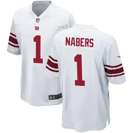 Malik Nabers New York Giants white jersey