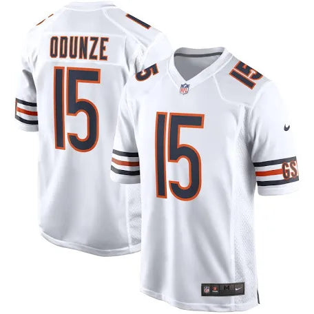 Rome Odunze Chicago Bears white jersey