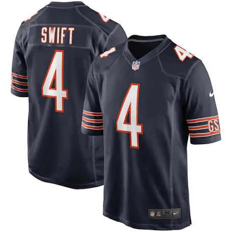 Dandre Swift Chicago Bears blue jersey