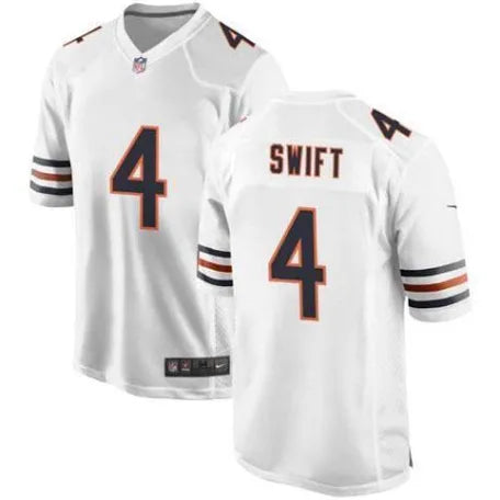 Dandre Swift Chicago Bears white jersey