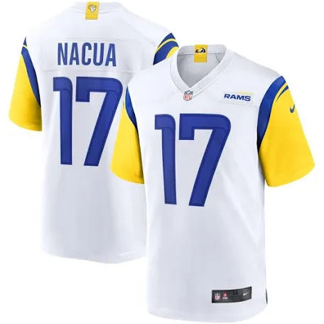 Puka Nacua Los Angeles Rams white jersey