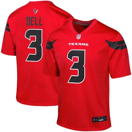 Tank Dell Houston Texans red jersey