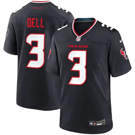 Tank Dell Houston Texans blue jersey