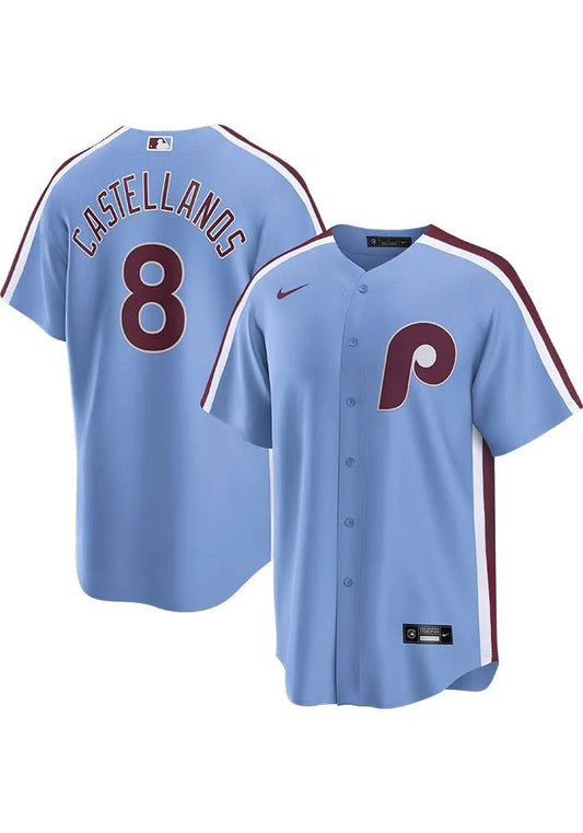 Nick Castellanos Philadelphia Phillies powder blue jersey