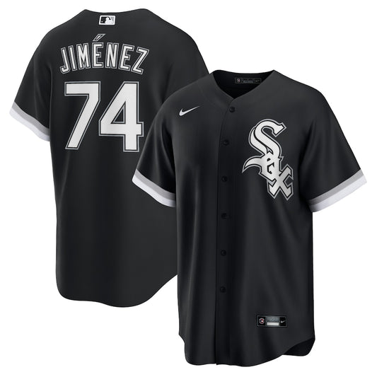 Eloy Jiménez Chicago White Sox road black jersey