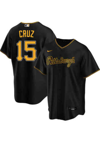 O’Neil Cruz Pittsburgh Pirates black retro jersey