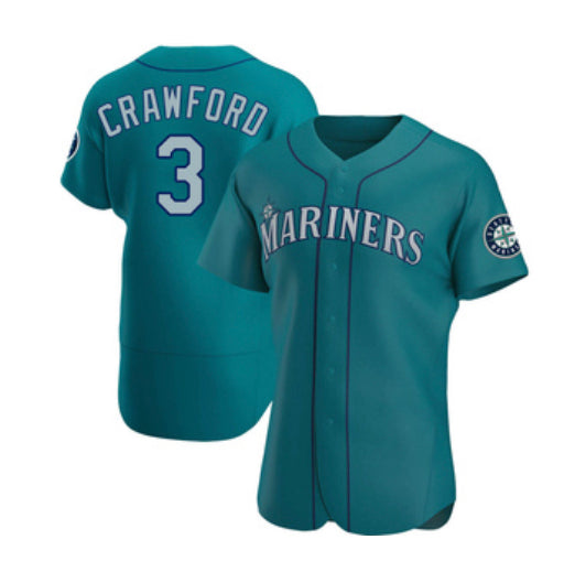 JP Crawford Seattle Mariners teal alternate jersey