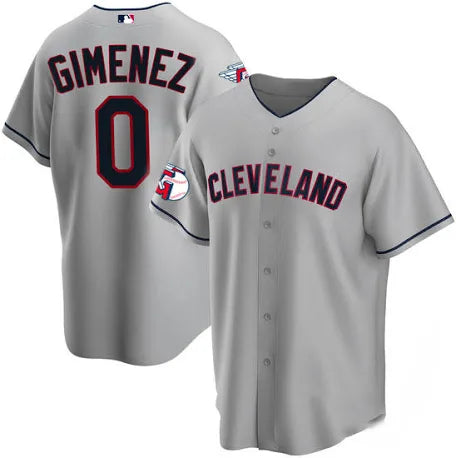 Andres Giménez Cleveland Guardians road gray jersey