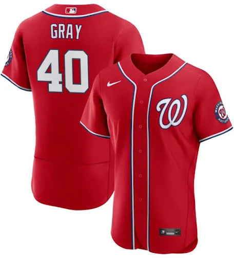 Josiah Gray Washington Nationals red alternate jersey