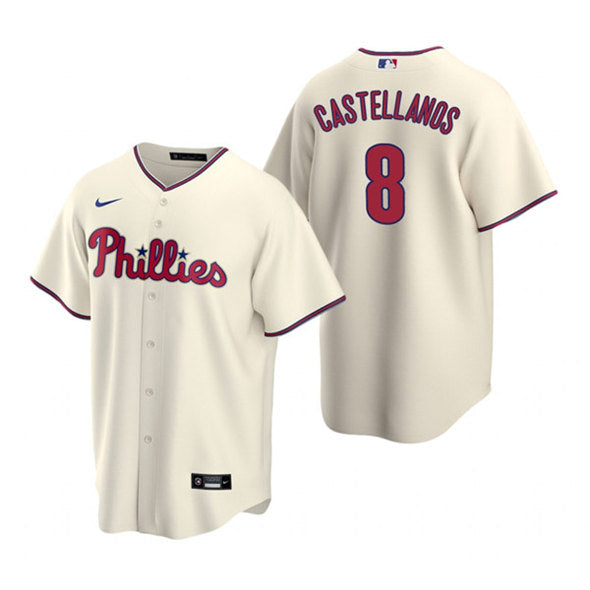 Nick Castellanos Philadelphia Phillies alternate cream white jersey