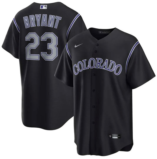 Kris Bryant Colorado Rockies black alternate jersey