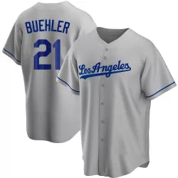 Walker Buehler Los Angeles Dodgers road gray jersey