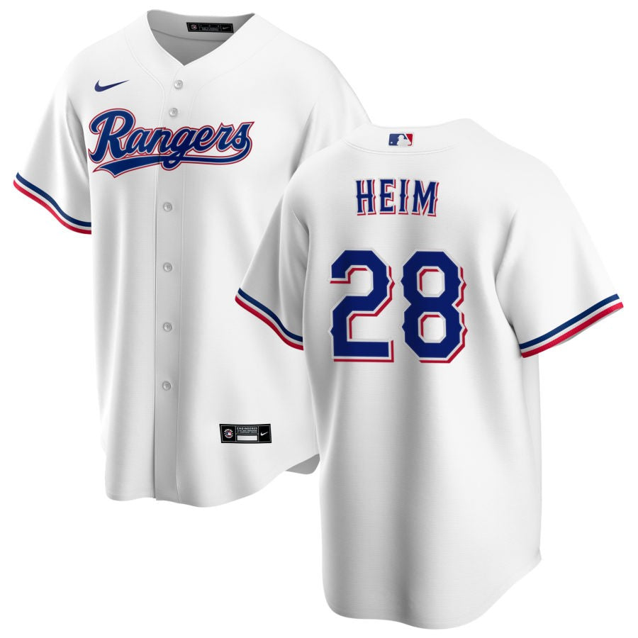 Jonah Heim Texas Rangers home white jersey