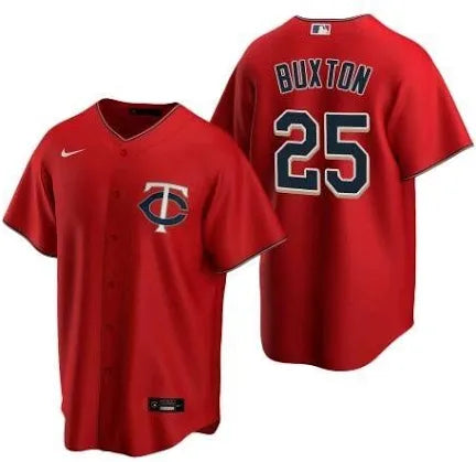 Byron Buxton Minnesota Twins red alternate jersey