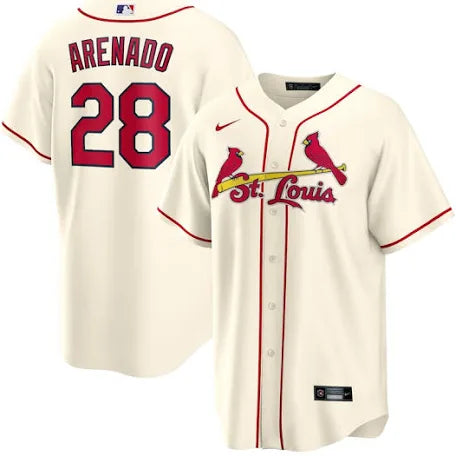 Nolan Arenado St. Louis Cardinals home alternate cream white jersey