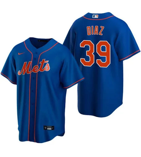 Edwin Díaz New York Mets blue alternate jersey