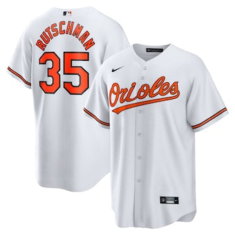 Adley Rutschman Baltimore Orioles home white jersey