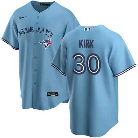 Alejandro Kirk Toronto Blue Jays light blue alternate jersey