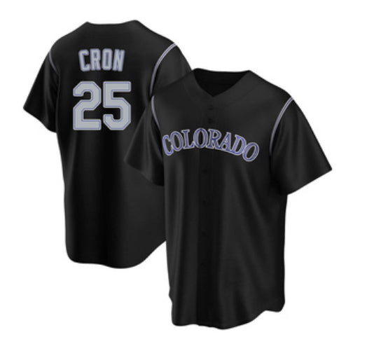 CJ Cron Colorado Rockies black alternate jersey