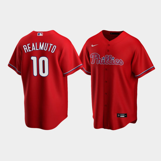 JT Realmuto Philadelphia Phillies base red jersey