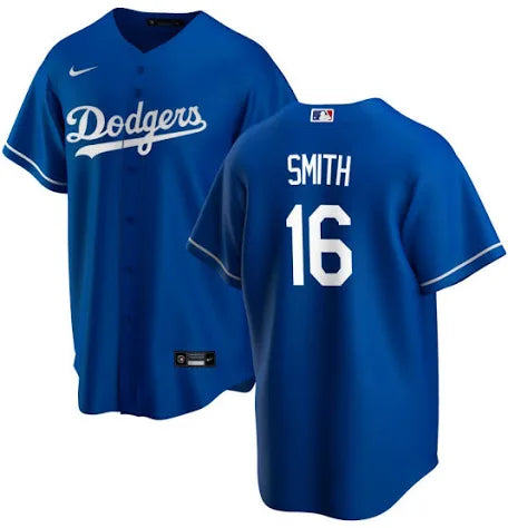 Will Smith Los Angeles Dodgers blue alternate jersey