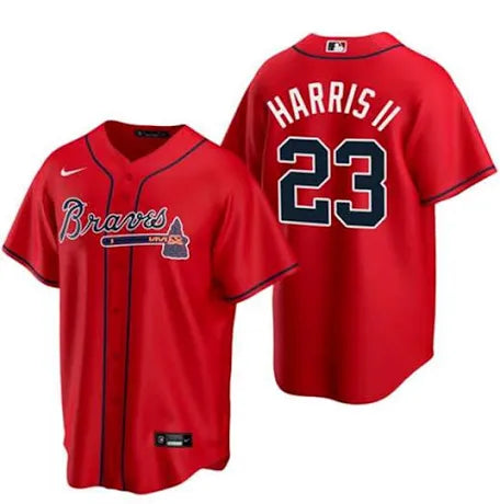 Michael Harris ll Atlanta Braves red alternate jersey