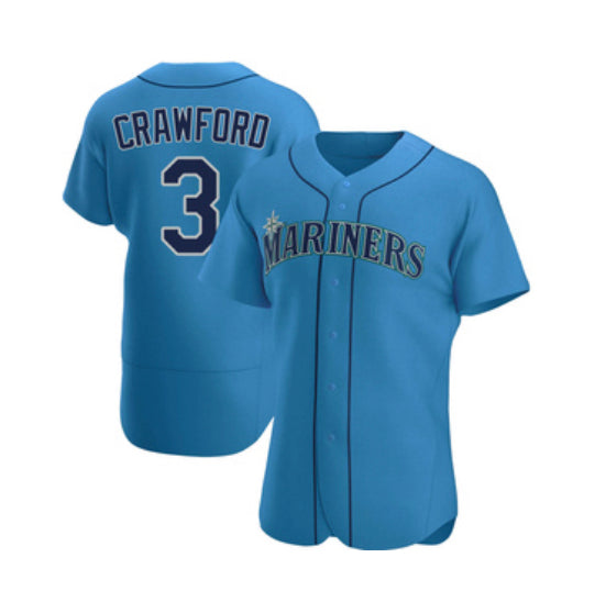 JP Crawford Seattle Mariners light blue jersey