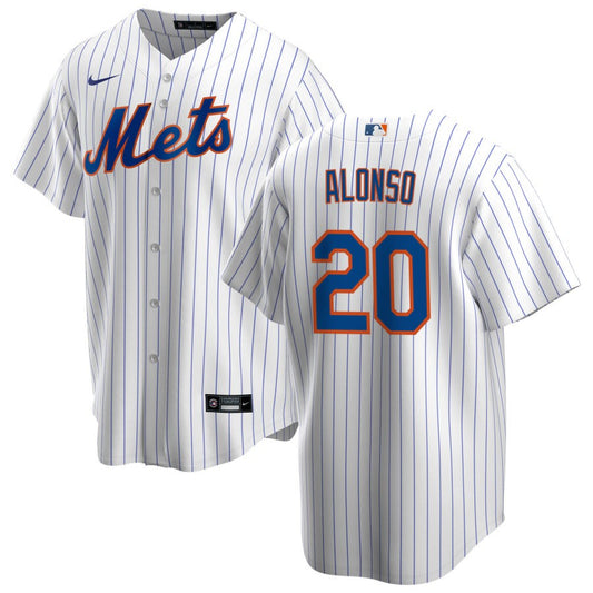 Pete Alonso New York Mets home white jersey