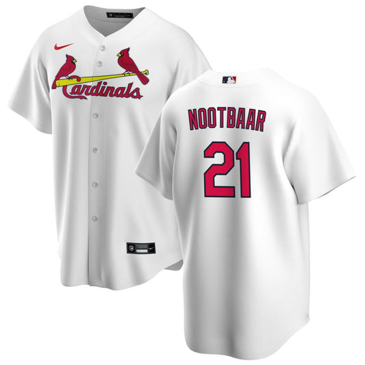 Lars Nootbaar St. Louis Cardinals home white jersey