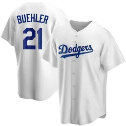 Walker Buehler Los Angeles Dodgers home white jersey