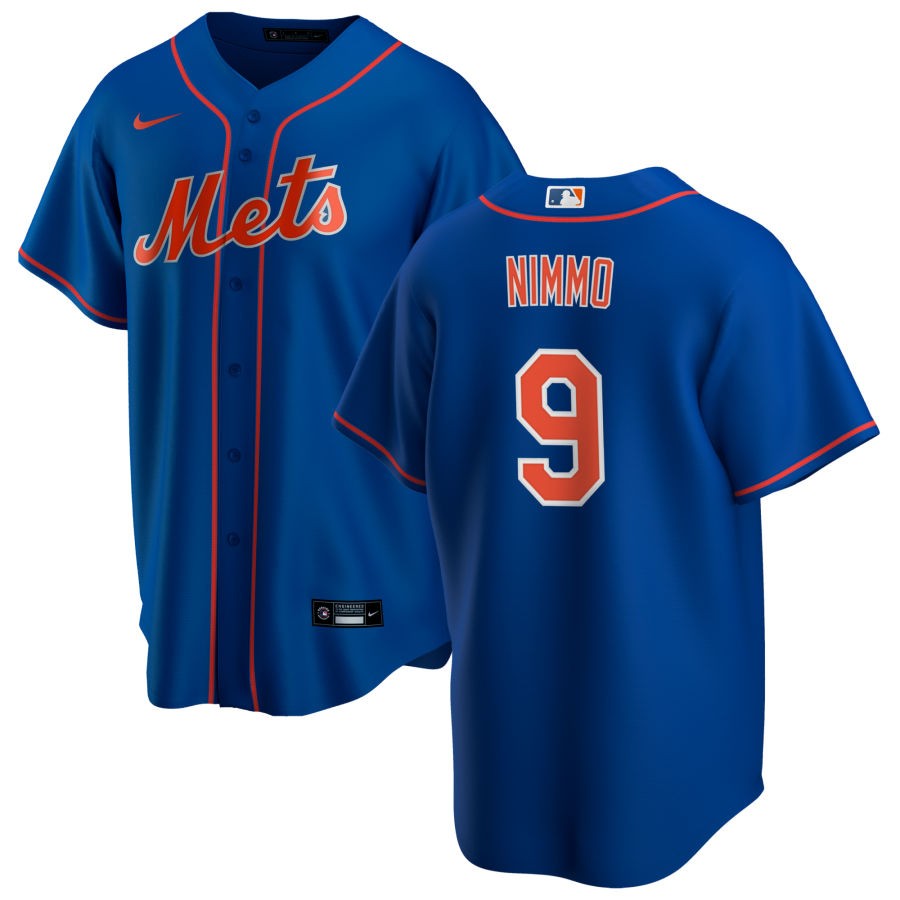 Brandon Nimmo New York Mets blue alternate jersey